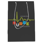 国家ナース実践週間素晴らし ミディアムペーパーバッグ (正面)