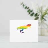 国家プライドマーチゲイ平等LGBT恐竜 ポストカード (スタンド正面)