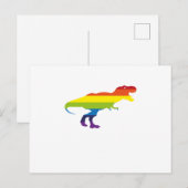 国家プライドマーチゲイ平等LGBT恐竜 ポストカード (正面/裏面)