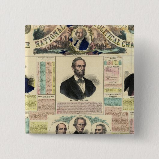 国家政治図 缶バッジ (正面)