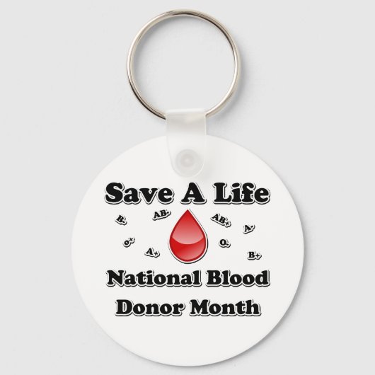 国家献血月救 – 生活 キーホルダー (正面)