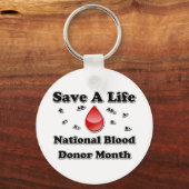 国家献血月救 – 生活 キーホルダー (正面)