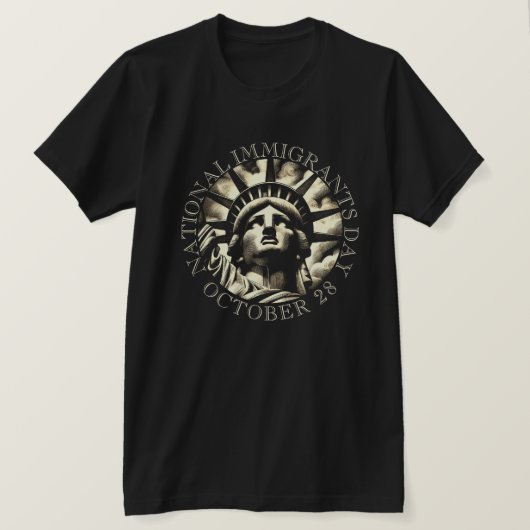 国家移民の日 10月28日 Tシャツ (デザイン正面)