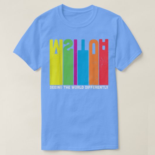 国家自閉症意識自閉症少年少女アウェア Tシャツ (デザイン正面)