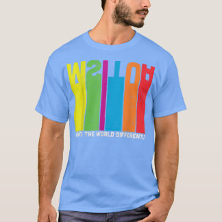 国家自閉症意識自閉症少年少女アウェア Tシャツ