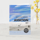 国家航空デー威厳がある19ライト兄弟 カード (黄色い花)