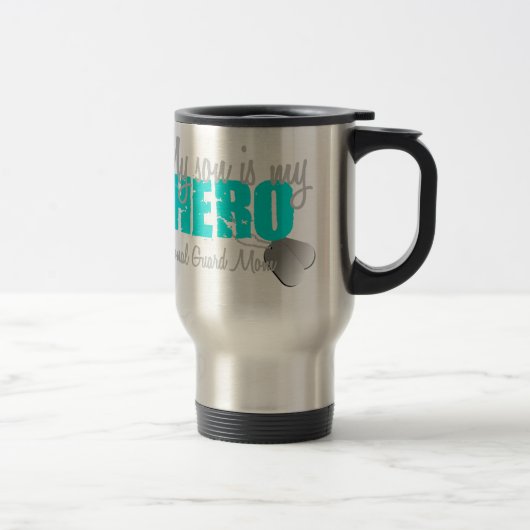 国家警備隊のお母さんの息子は私の英雄です トラベルマグ (右)