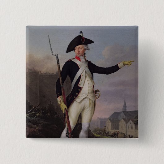 国家警備隊のユニフォームの市民Nau-Deville 缶バッジ (正面)