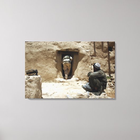 国家警備隊の兵士 キャンバスプリント (正面)