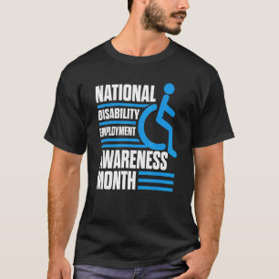 国家障害雇用認識度月次Pri Tシャツ