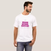 国家青年デーインスピレーションTシャツ Tシャツ (正面フル)