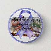 国家食べ障害認識度週間2月 缶バッジ (正面)