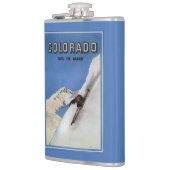 国家-スキーの昇進ポスター--を越えます フラスク (左)