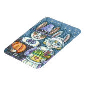 国巡礼者、感謝祭バニーラビットマグネット マグネット (左側)