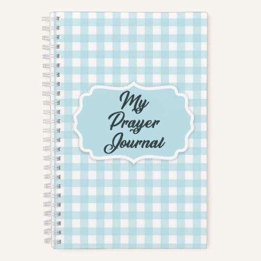 国市松模様に祈りの言葉 ノートブック (正面)