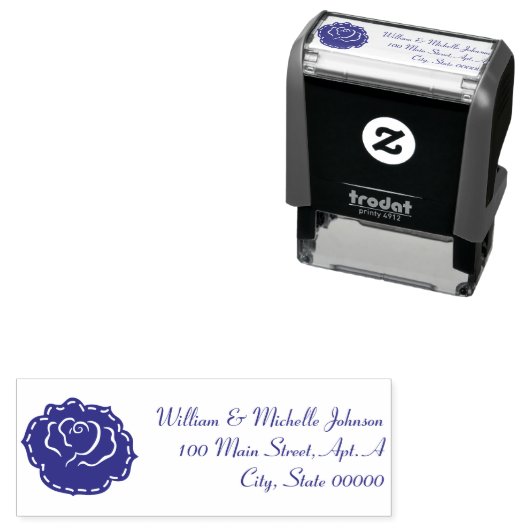 国庭園の結婚式の自墨住所スタンプ セルフインキングスタンプ (インサイチュ)