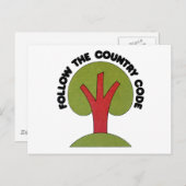 国後を追コード ポストカード (正面/裏面)