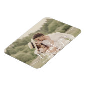 国感謝していモダンの結婚式の写真を手書き マグネット (左側)