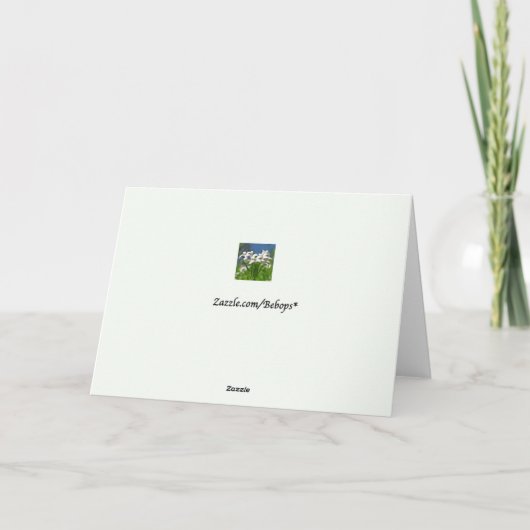 国教会および塀の季節の挨拶状 シーズンカード (裏面)