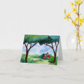 国教会のノートカード カード (黄色い花)