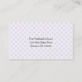 国教会託児所の名刺 名刺 (裏面)