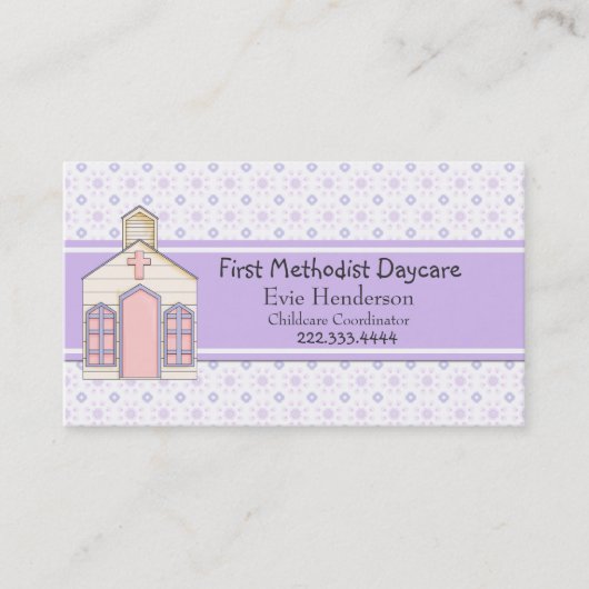 国教会託児所の名刺 名刺 (正面)