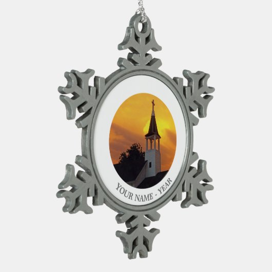 国教会 スノーフレークピューターオーナメント (左)