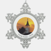 国教会 スノーフレークピューターオーナメント (正面)