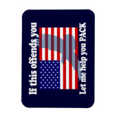 国旗とイーグルパトリオット – 米国国旗 マグネット (縦)