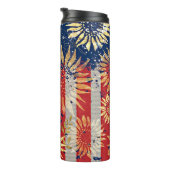 国旗とヒマワリ タンブラー (回転右)