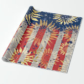 国旗とヒマワリ ラッピングペーパー (アンロールド)