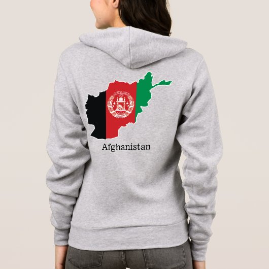 国旗と国々 アフガニスタン パーカ (裏面)