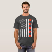 国旗のアメリカのケンポヴィンテージ愛国的なケンポギフト Tシャツ (正面フル)