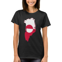 国旗のデザインTシャツ グリーンランド