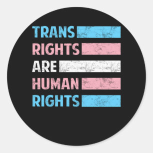 国旗のトランスの権利は人権LGBTコミュニティ ラウンドシール