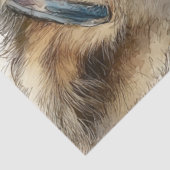 国旗のバンダナとデカップ愛国的なアライグマ 薄葉紙 (詳細)