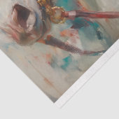 国旗の切り離しを持つ乗馬の愛国女性 薄葉紙 (詳細)