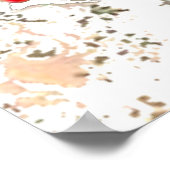 国旗の女性7月4日愛国的ヴィンテージはがきアート ポスター (角)