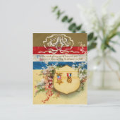 国旗の盾メダルグランド・アーミー ポストカード (スタンド正面)