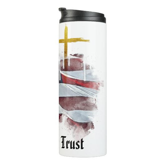 *~*国旗キリスト教愛国的イーグル金ゴールドクロスAP16 タンブラー (回転右)