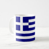 国旗ギリシャ コーヒーマグカップ (正面左)