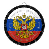 国旗ロシアのダートボード&ロシア/ゲームボード ダーツボード (正面)