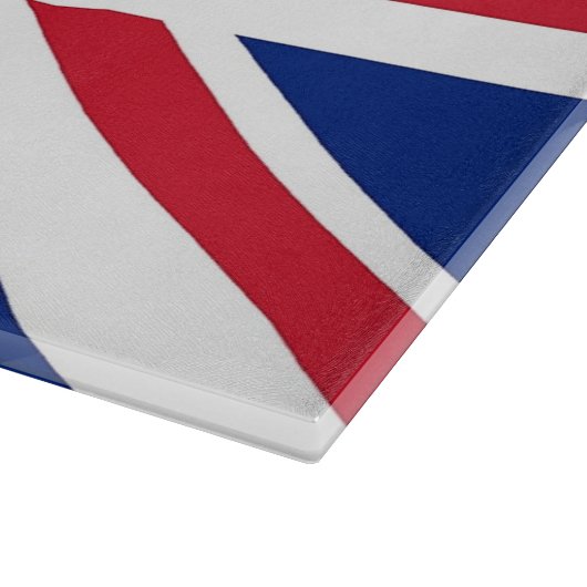 国旗付きガラス切統一されたり板 カッティングボード (角)