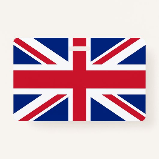 国旗付きネーム統一されたバッジ バッジ (正面)