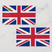 国旗付きビジネス統一されたカード 名刺 (正面/裏面)