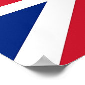 国旗付きポス統一されたター ポスター (角)