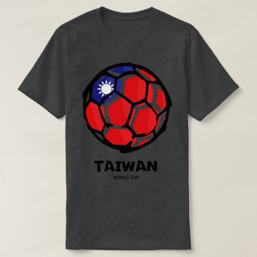 国旗台湾中国 Tシャツ (デザイン正面)