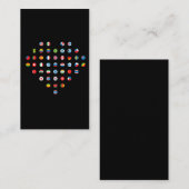 国旗国際的ハート旅行中毒 名刺 (正面/裏面)