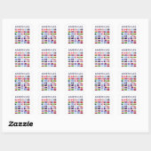 国旗米州国旗アメリカ スクエアシール (シート)