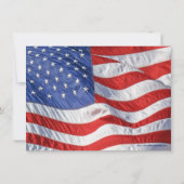 国旗/写真の愛国的な誕生日パーティーへの招待 招待状 (裏面)